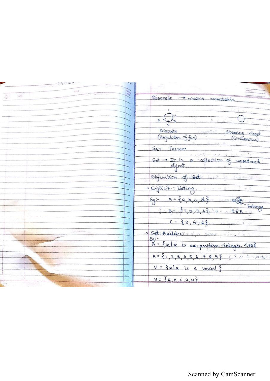 Discrete Mathematics Notes PDF — page 1