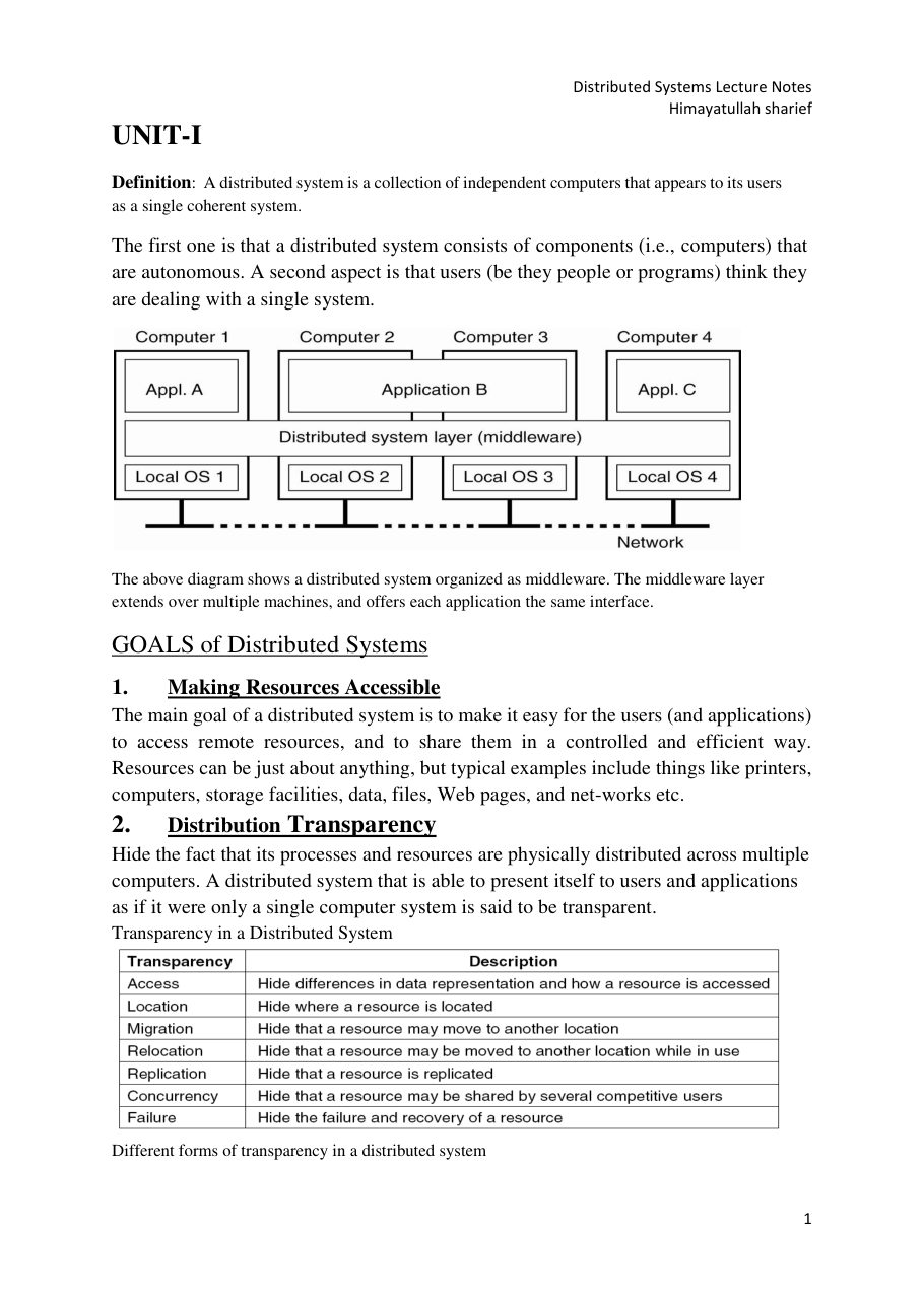 Distributed Systems Lecture Notes — page 2