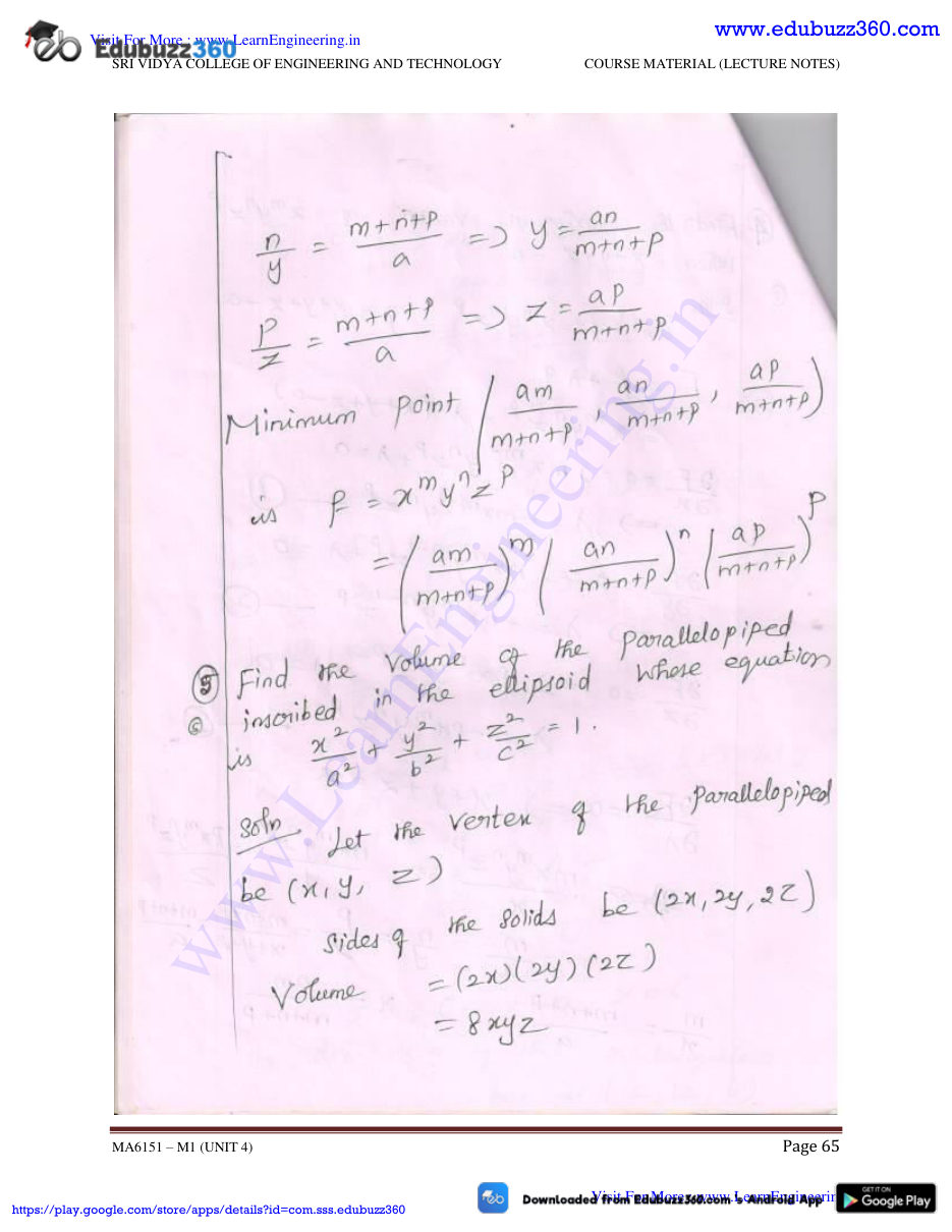 Engineering Mathematics I Lecture Notes — page 100