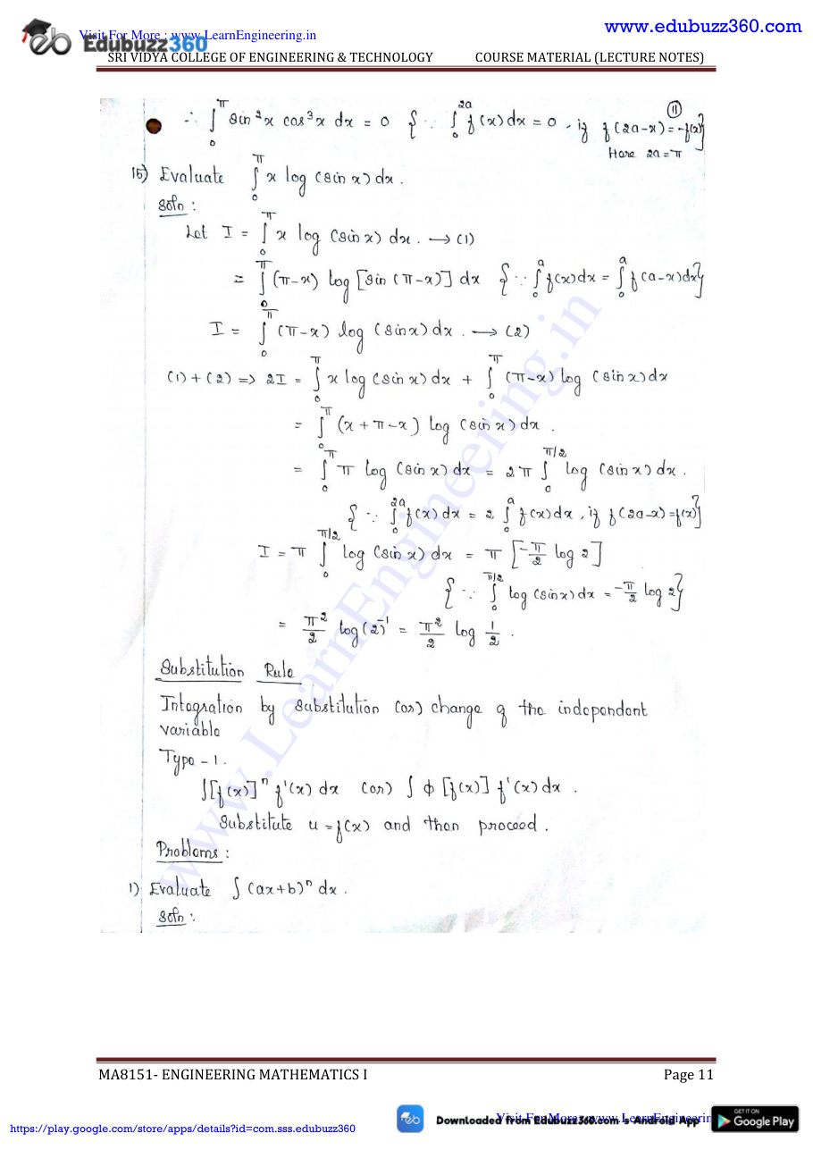 Engineering Mathematics I Lecture Notes — page 118