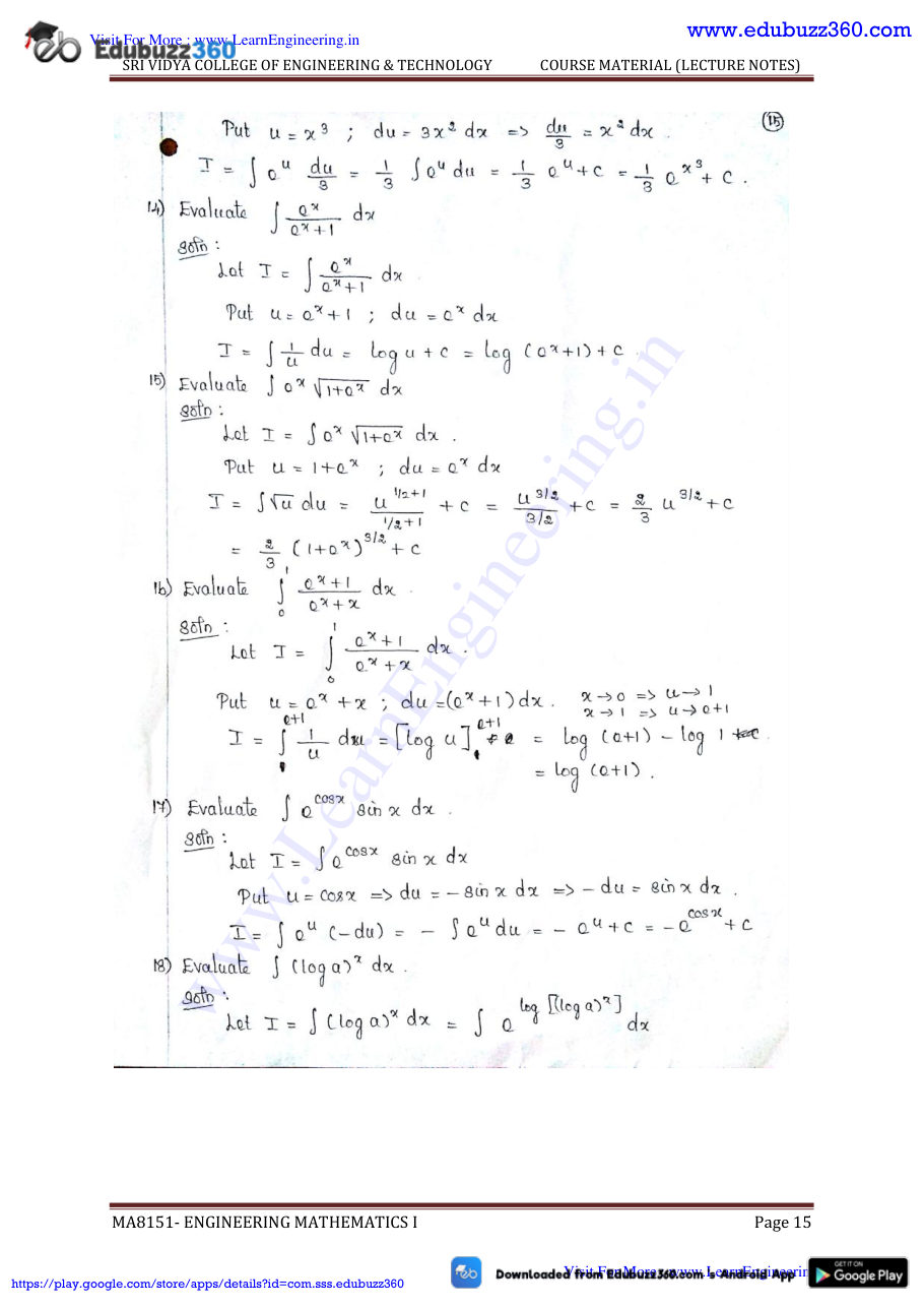 Engineering Mathematics I Lecture Notes — page 122
