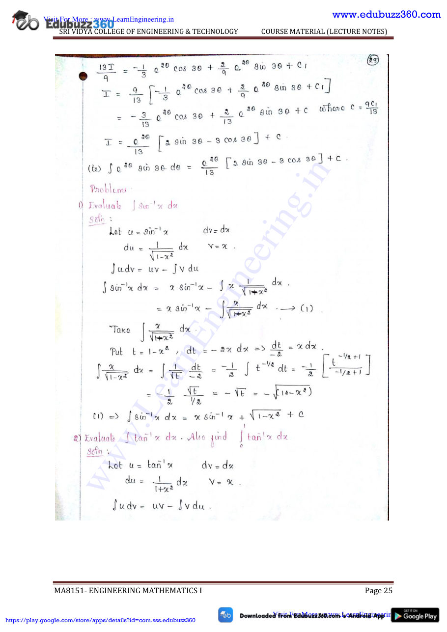 Engineering Mathematics I Lecture Notes — page 132