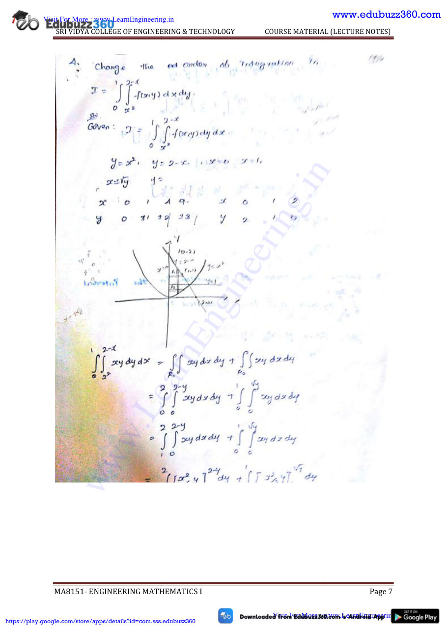 Engineering Mathematics I Lecture Notes — page 153
