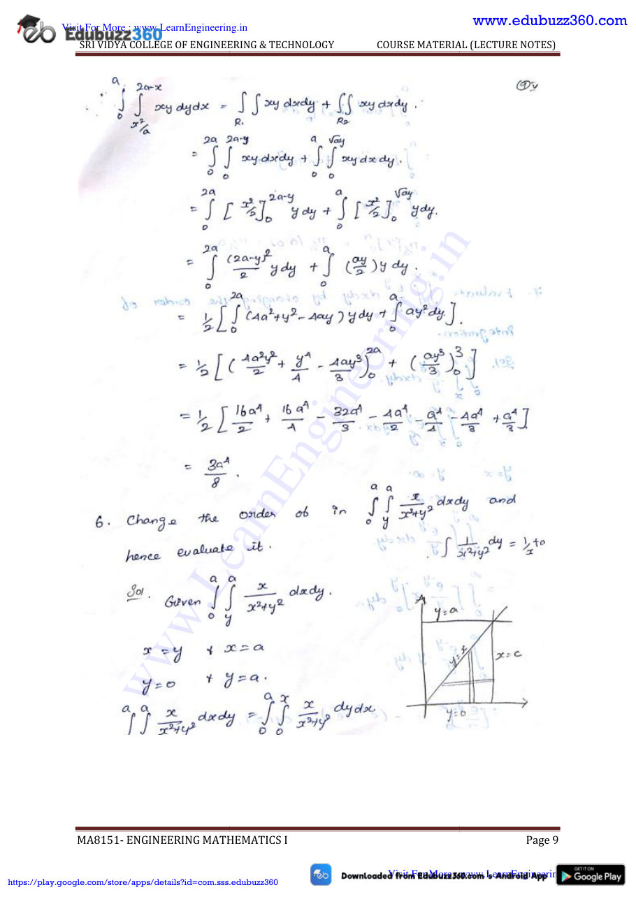 Engineering Mathematics I Lecture Notes — page 155