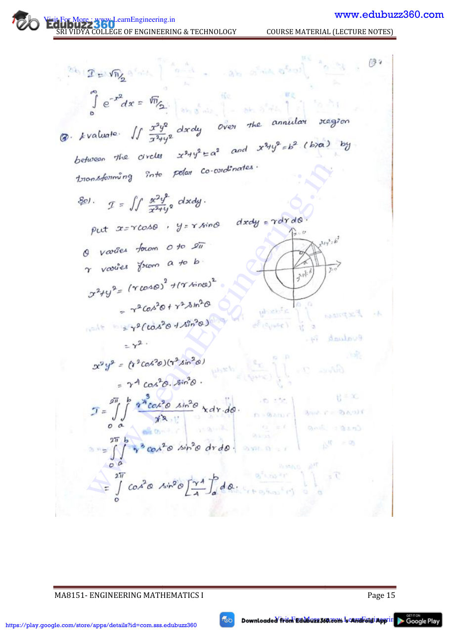 Engineering Mathematics I Lecture Notes — page 161