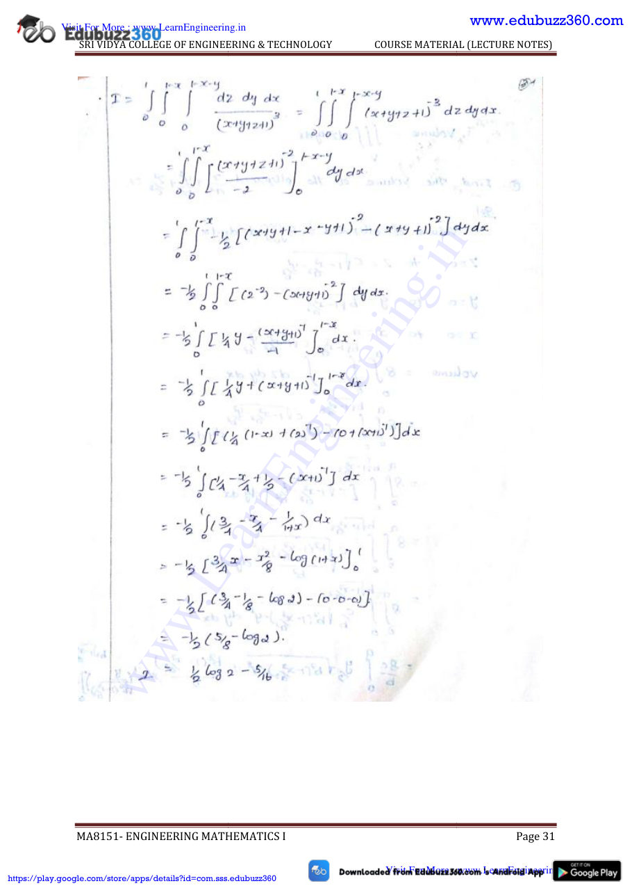 Engineering Mathematics I Lecture Notes — page 177