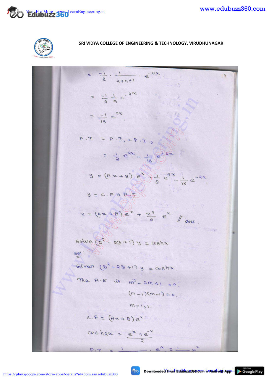 Engineering Mathematics I Lecture Notes — page 192