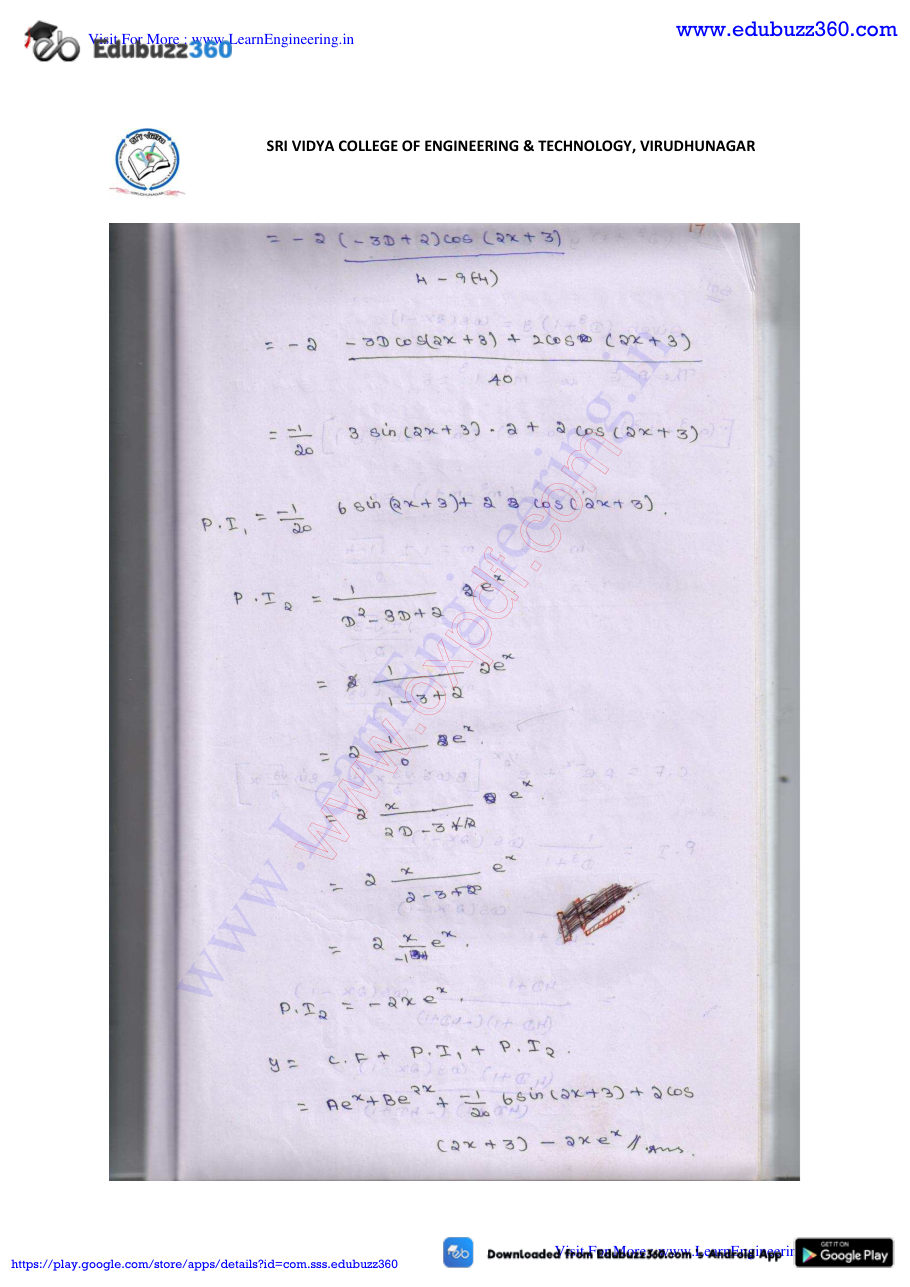 Engineering Mathematics I Lecture Notes — page 198