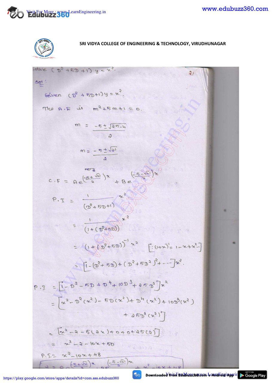 Engineering Mathematics I Lecture Notes — page 202