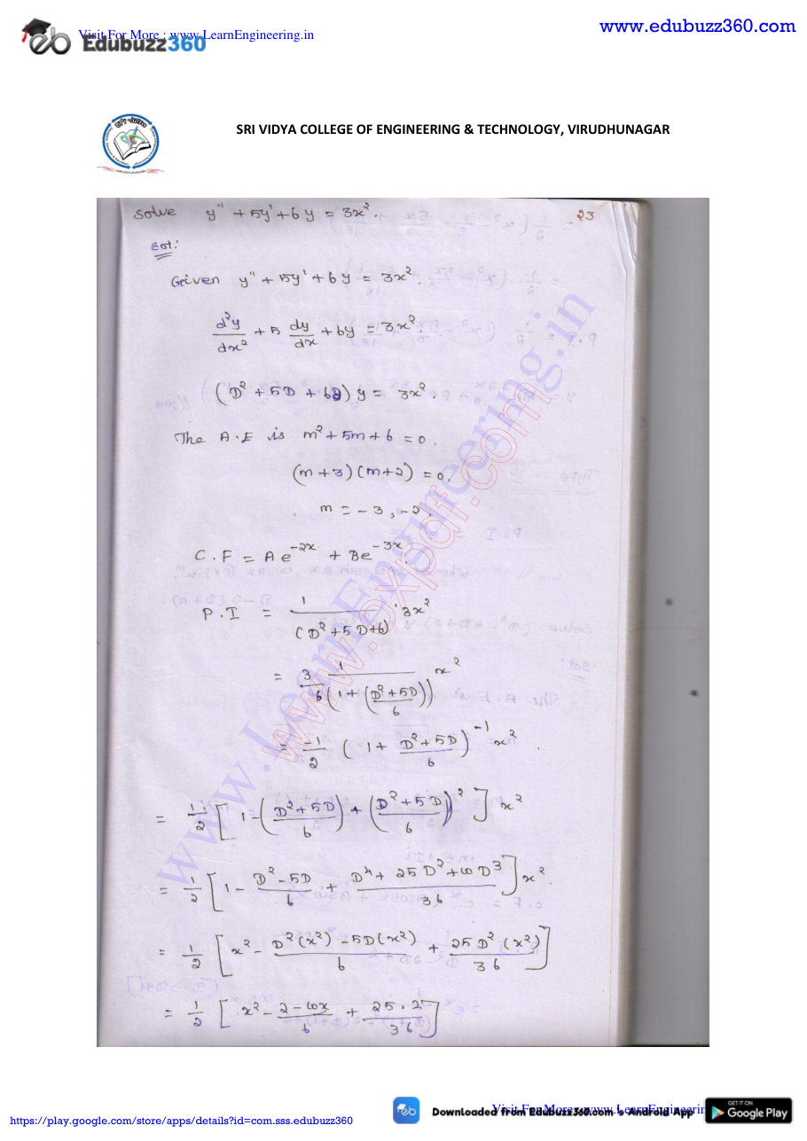 Engineering Mathematics I Lecture Notes — page 204