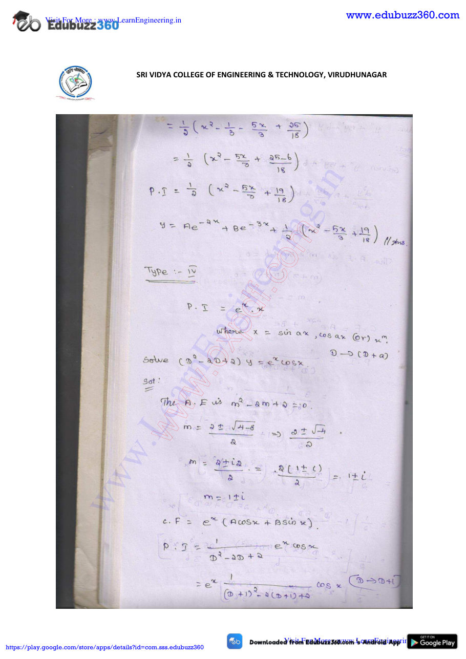 Engineering Mathematics I Lecture Notes — page 205
