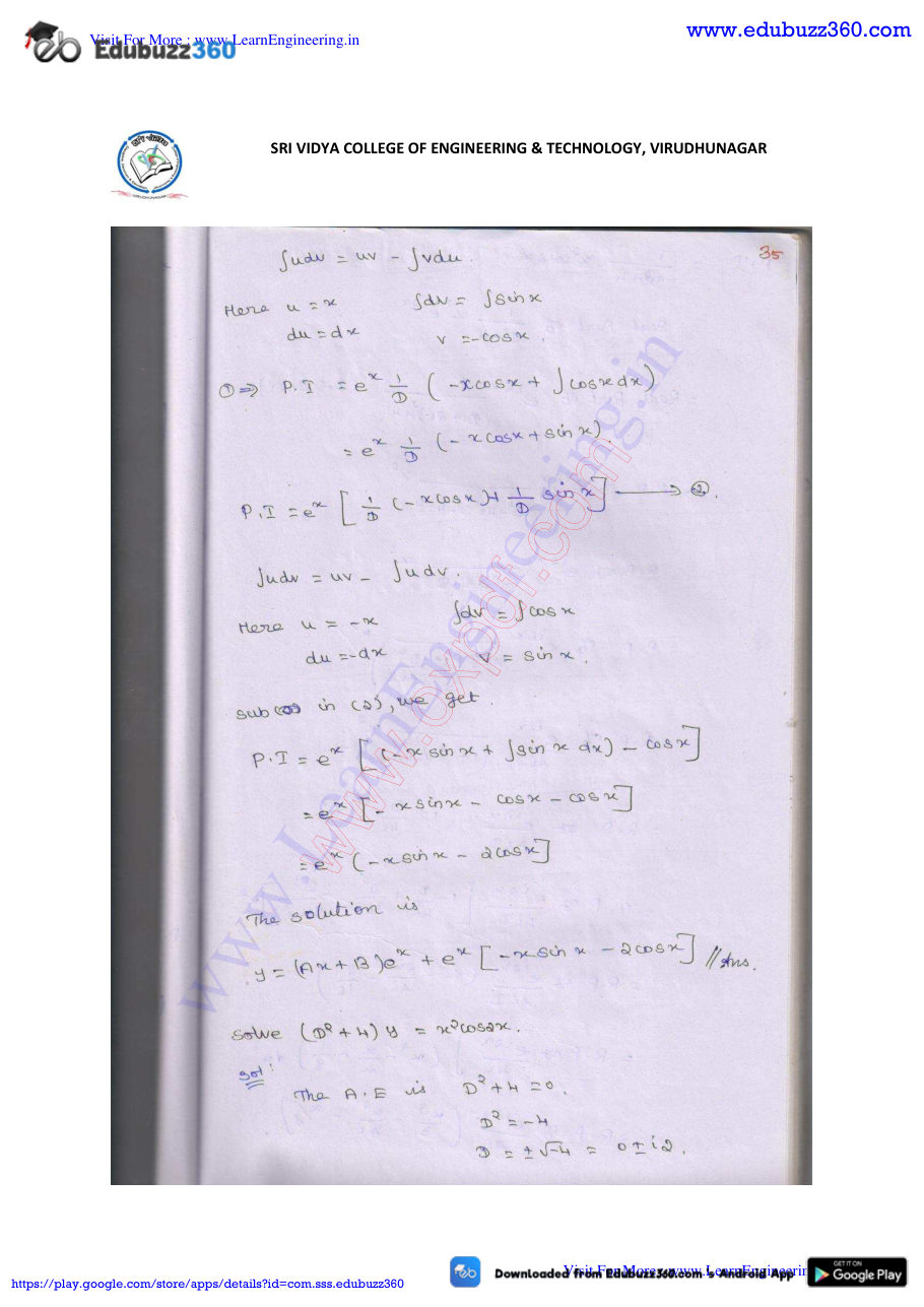 Engineering Mathematics I Lecture Notes — page 216