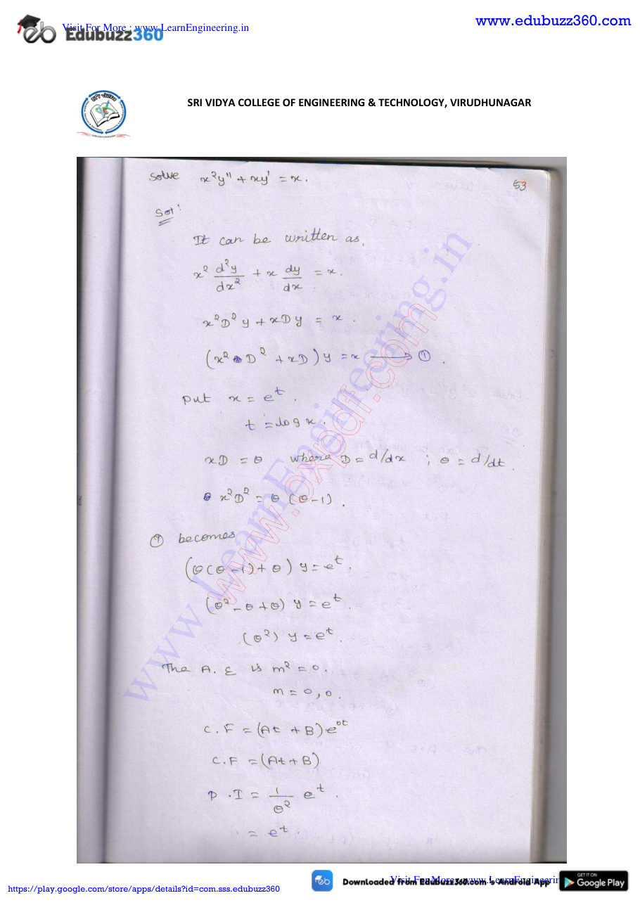 Engineering Mathematics I Lecture Notes — page 234