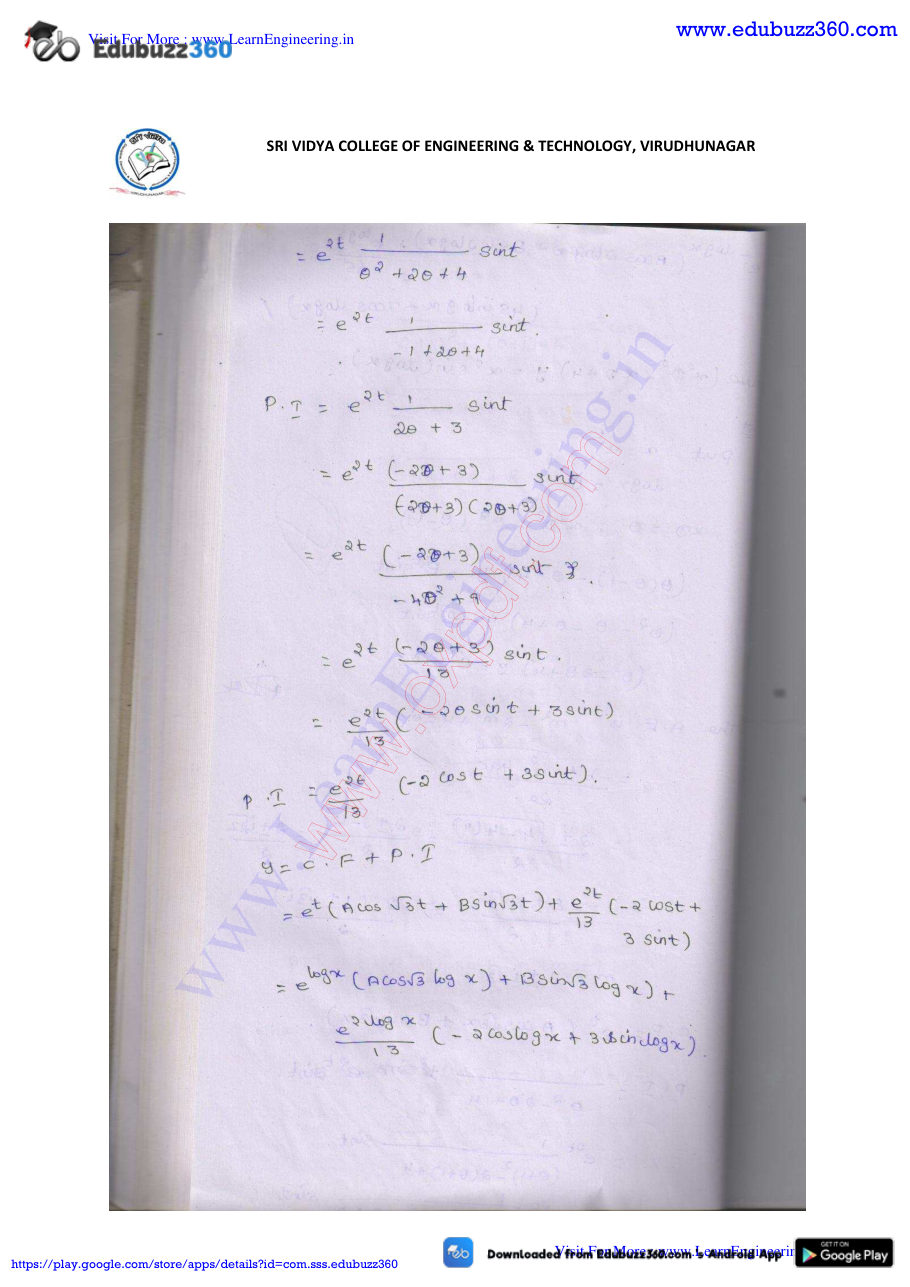 Engineering Mathematics I Lecture Notes — page 239