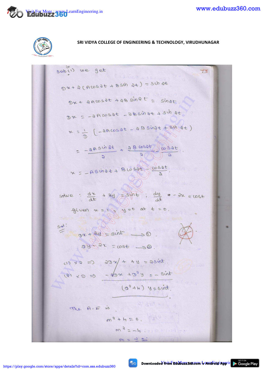 Engineering Mathematics I Lecture Notes — page 253