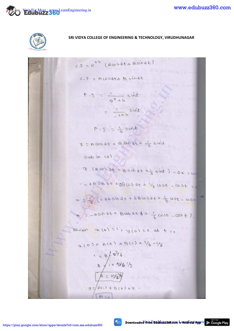 Engineering Mathematics I Lecture Notes — page 254