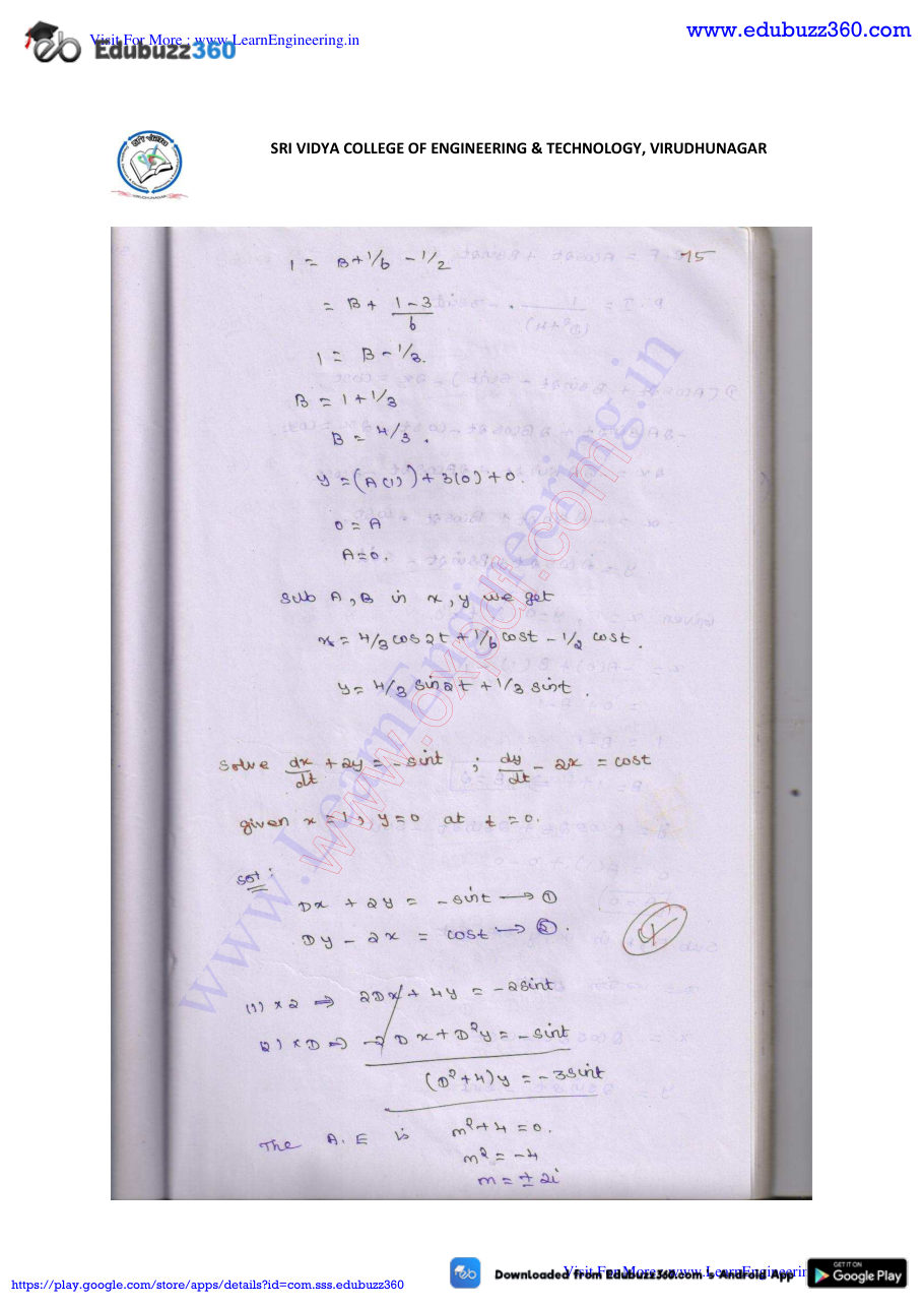 Engineering Mathematics I Lecture Notes — page 255