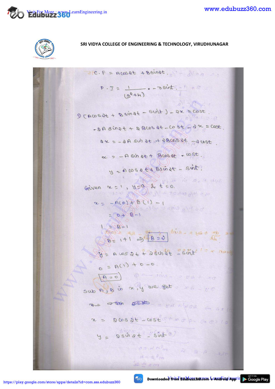 Engineering Mathematics I Lecture Notes — page 256