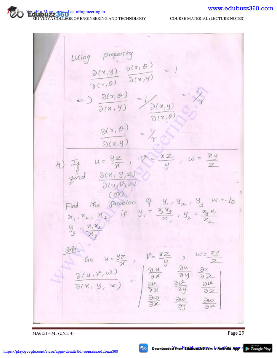 Engineering Mathematics I Lecture Notes — page 64