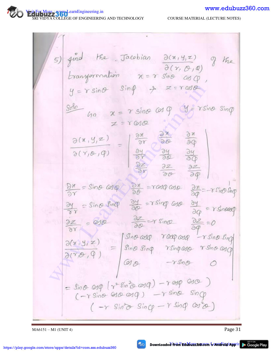 Engineering Mathematics I Lecture Notes — page 66
