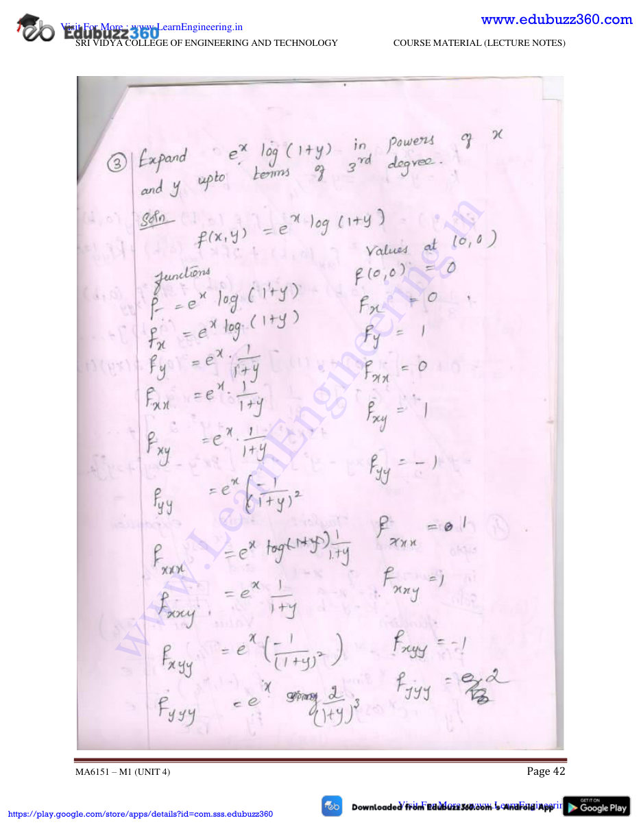 Engineering Mathematics I Lecture Notes — page 77