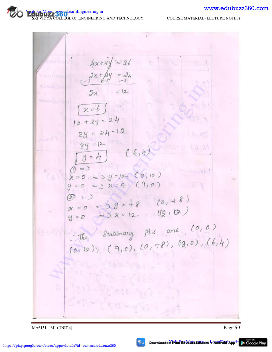 Engineering Mathematics I Lecture Notes — page 85