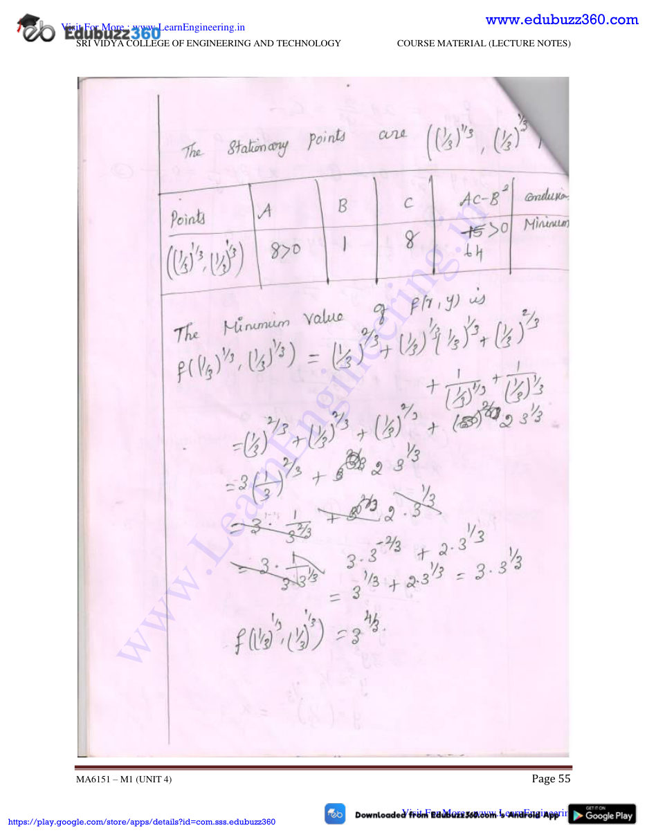 Engineering Mathematics I Lecture Notes — page 90