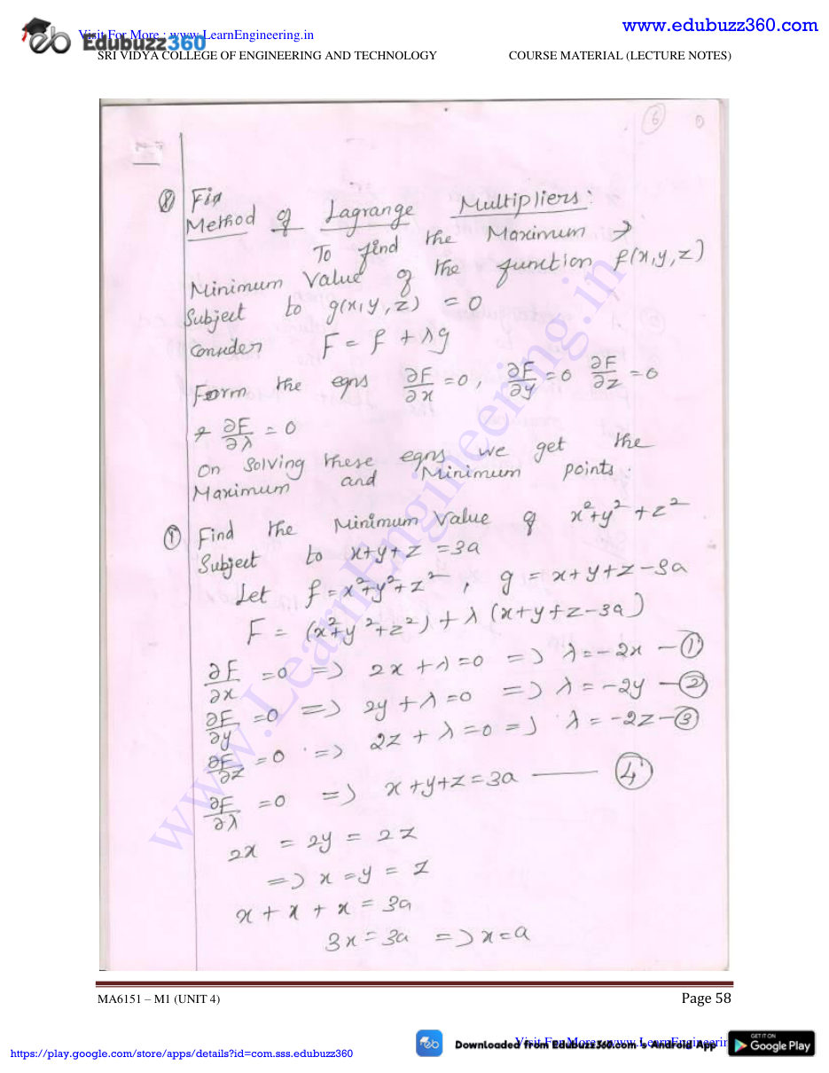 Engineering Mathematics I Lecture Notes — page 93