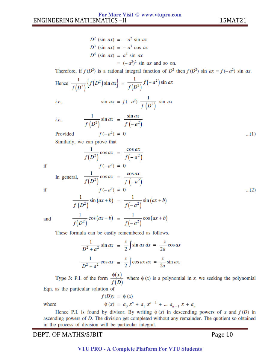 Engineering Mathematics II — page 10