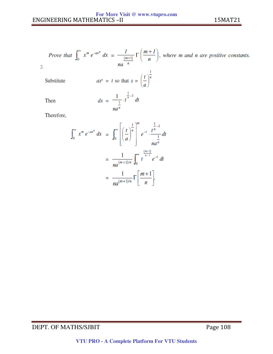 Engineering Mathematics II — page 108