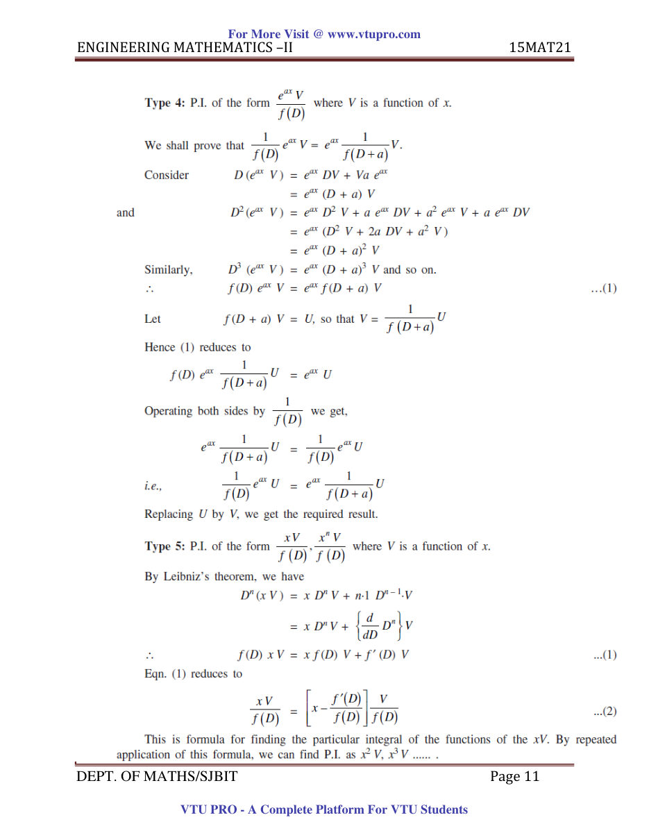 Engineering Mathematics II — page 11