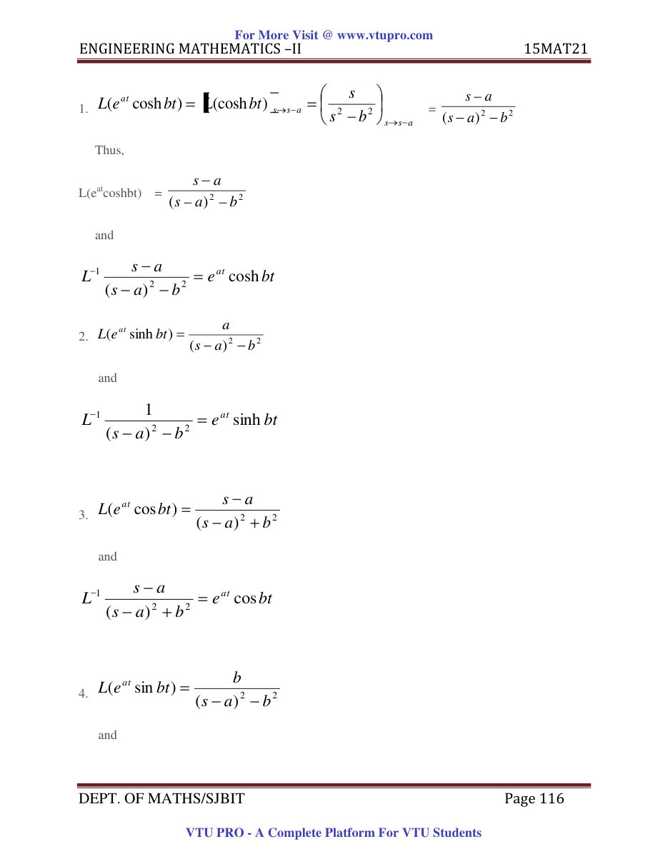 Engineering Mathematics II — page 116