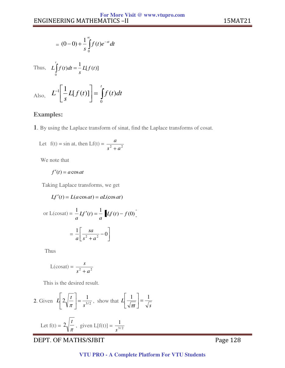 Engineering Mathematics II — page 128