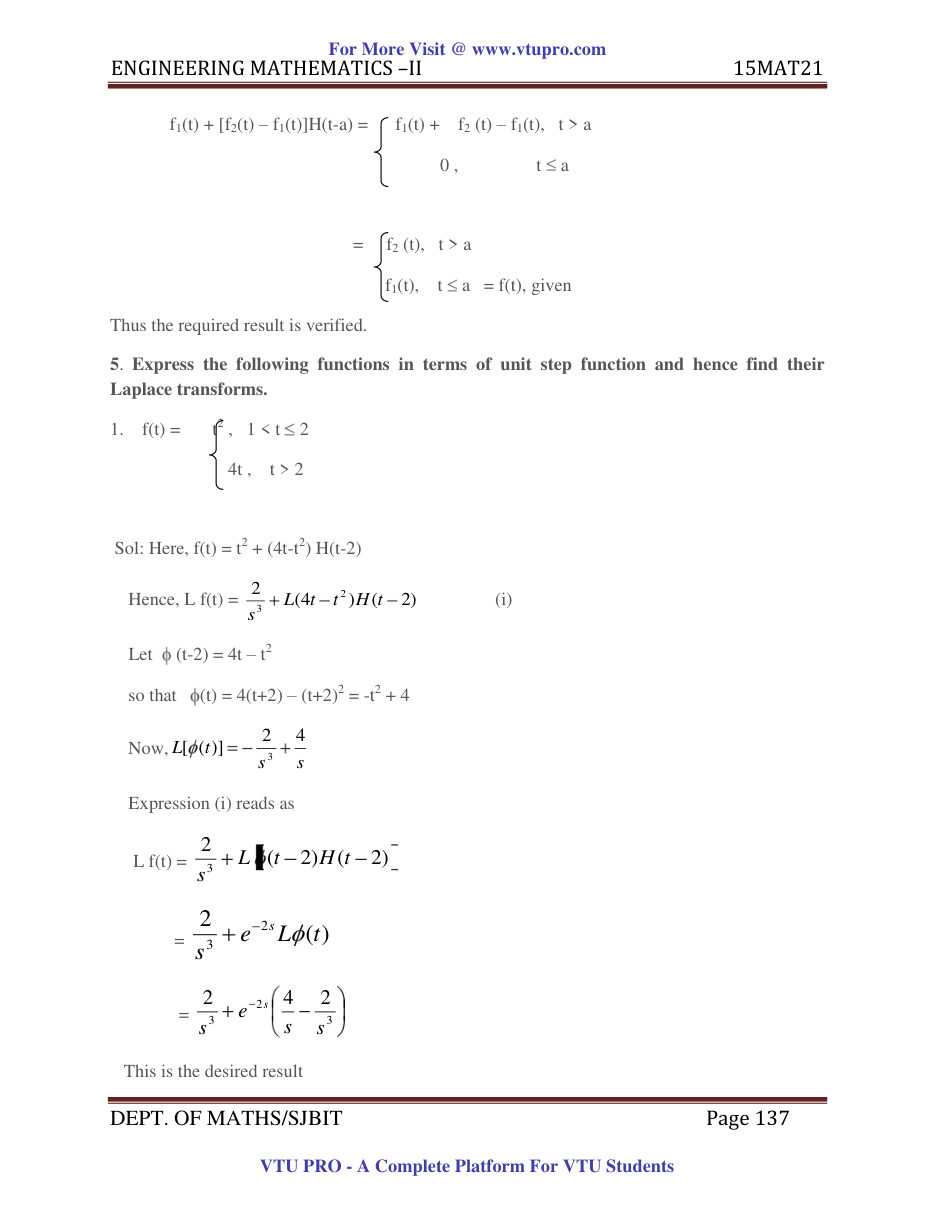 Engineering Mathematics II — page 137