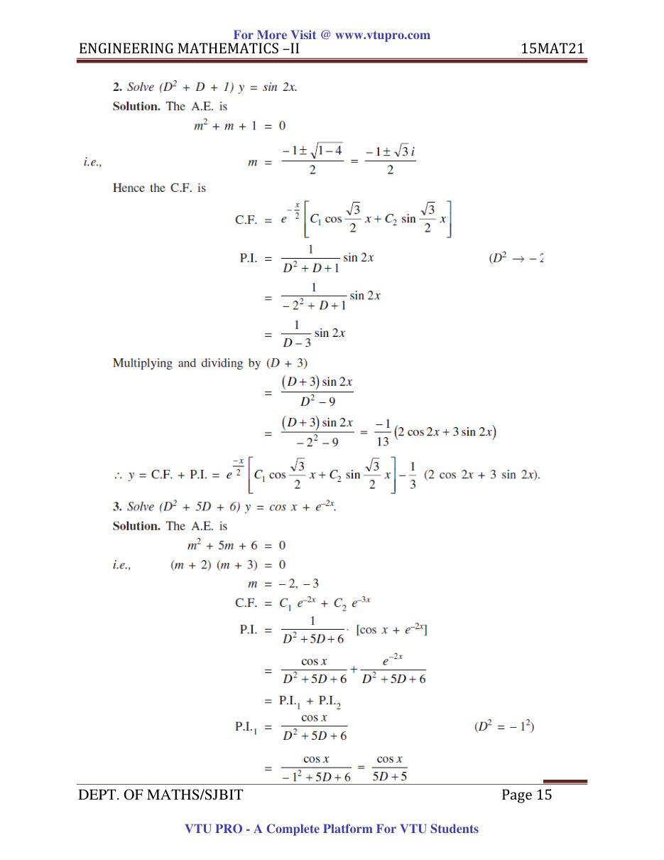 Engineering Mathematics II — page 15