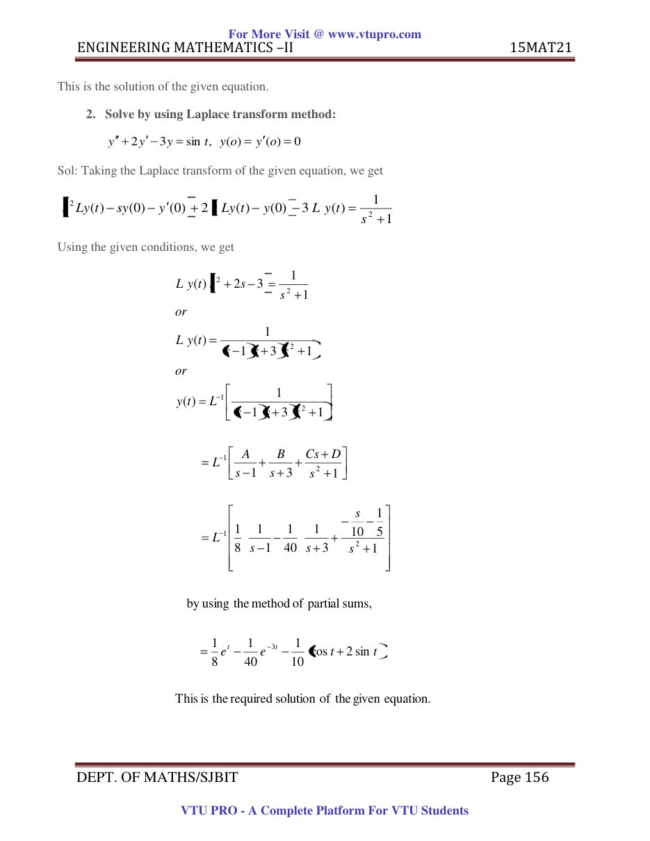 Engineering Mathematics II — page 156