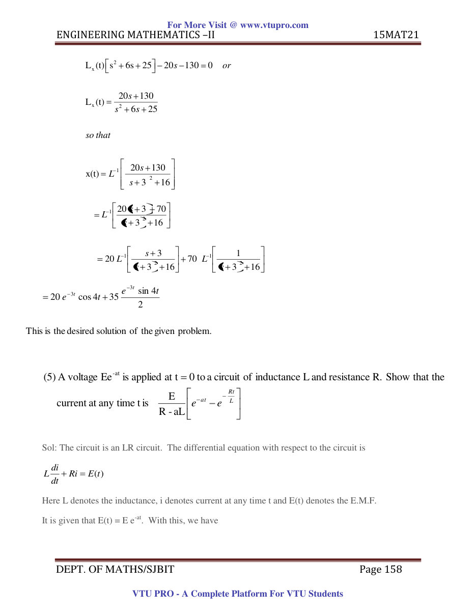 Engineering Mathematics II — page 158