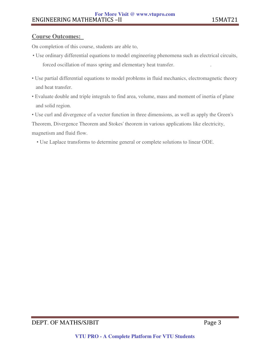 Engineering Mathematics II — page 3