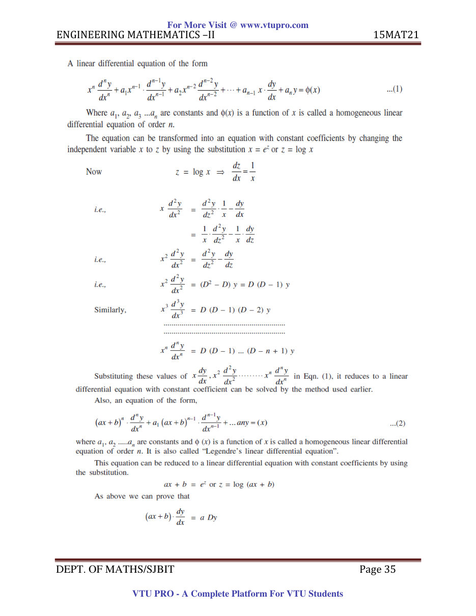Engineering Mathematics II — page 35