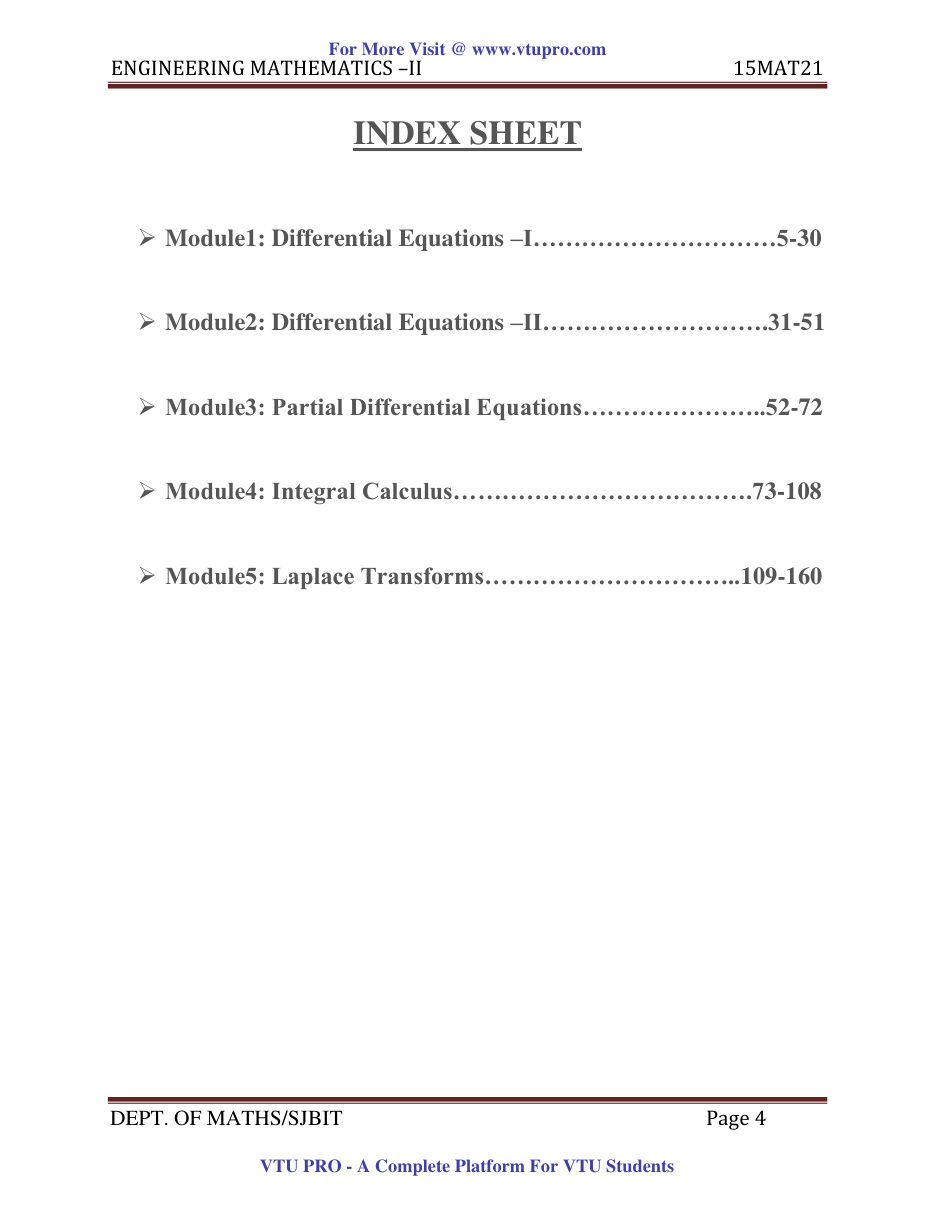 Engineering Mathematics II — page 4