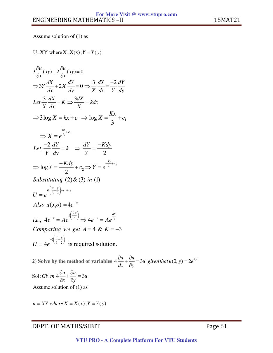 Engineering Mathematics II — page 61