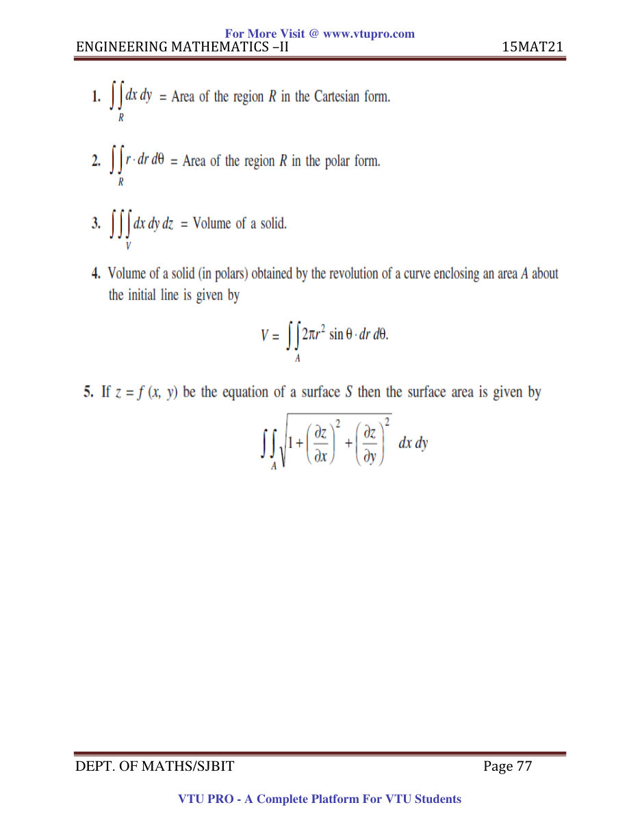 Engineering Mathematics II — page 77