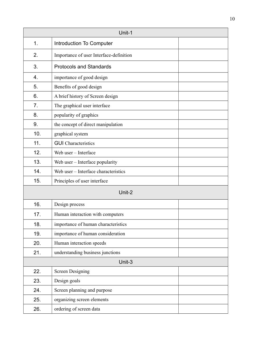Human Computer Interaction — page 10