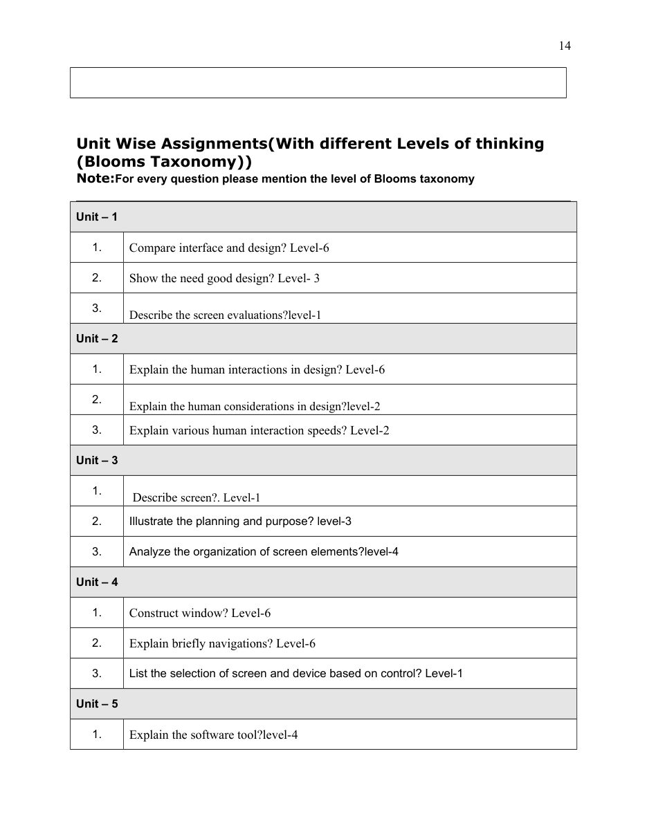 Human Computer Interaction — page 14