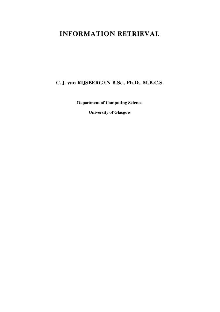 Information Retrieval — page 1
