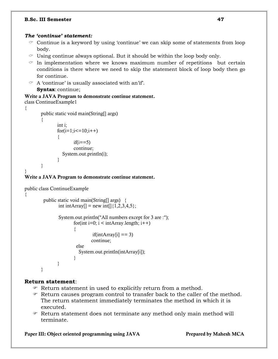 Java Object-Oriented Programming — page 47