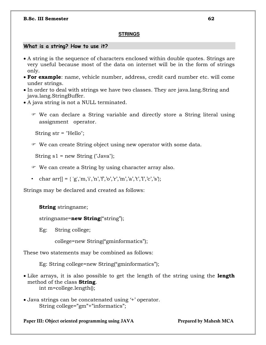 Java Object-Oriented Programming — page 62