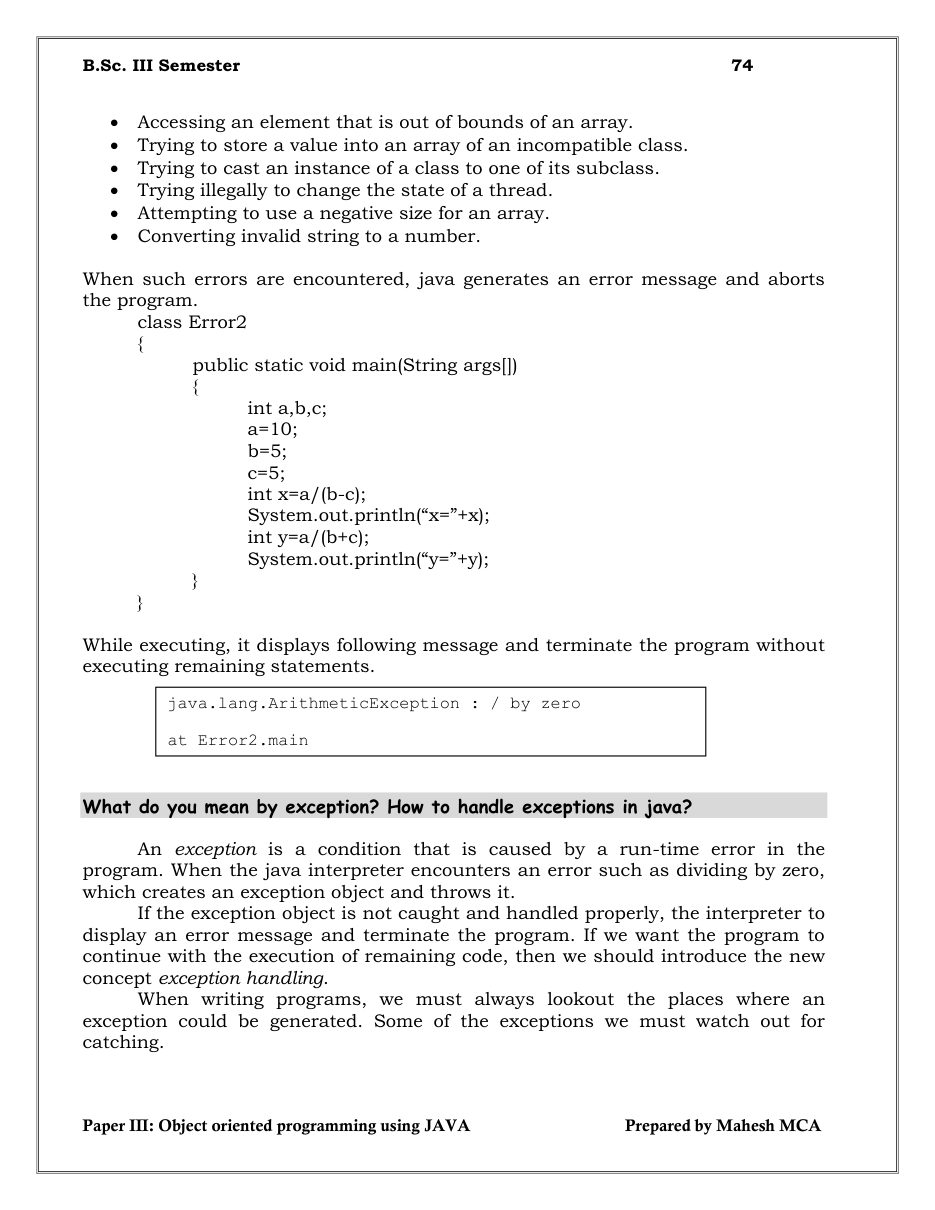 Java Object-Oriented Programming — page 74