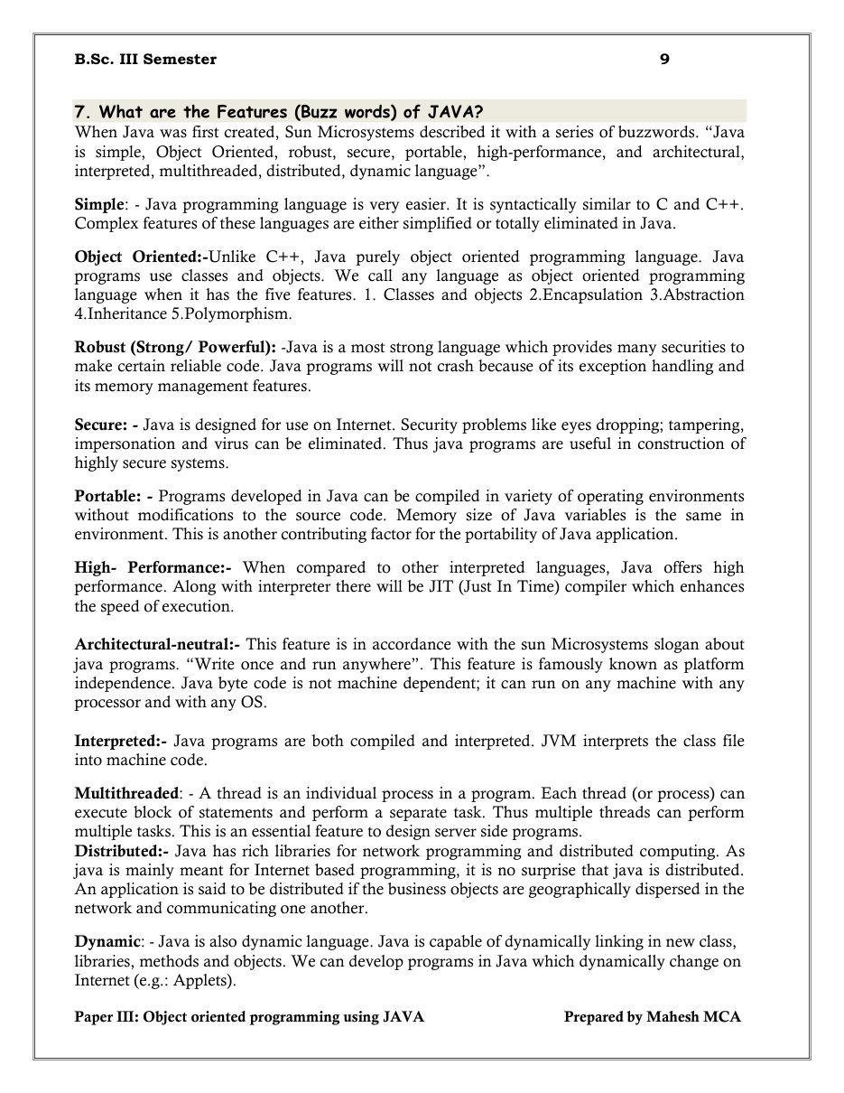 Java Object-Oriented Programming — page 9