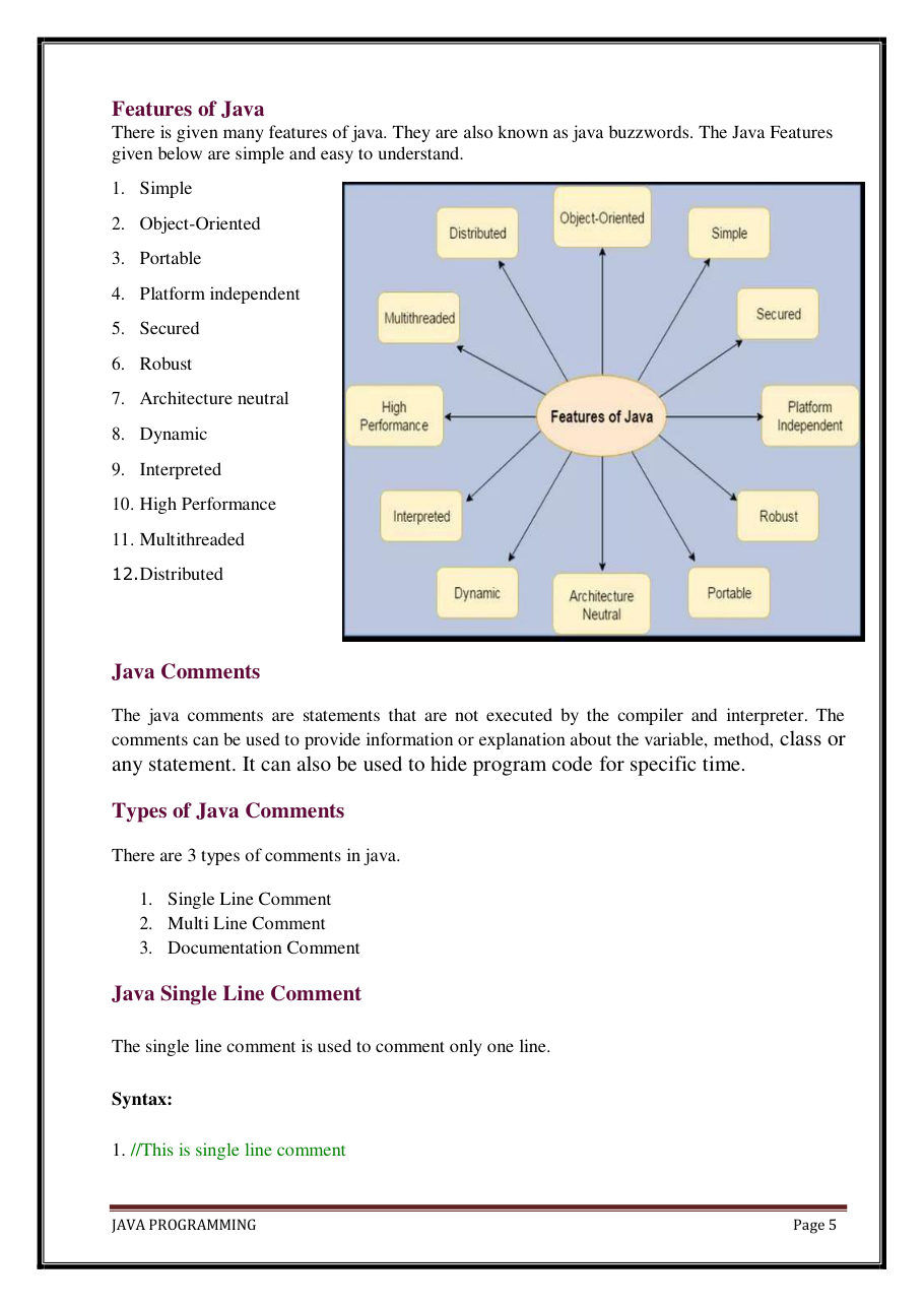 Java Programming Notes for B.Tech 2nd Sem — page 11